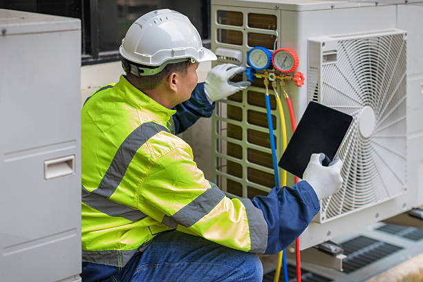 Professional Air Duct Cleaning technician working in Bridgeville, PA